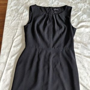 Black polka dot dress